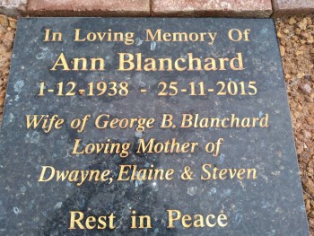 Ann Florence BLANCHARD - Moorngag Cemetery