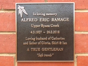 Alfred Eric RAMAGE - Moorngag Cemetery