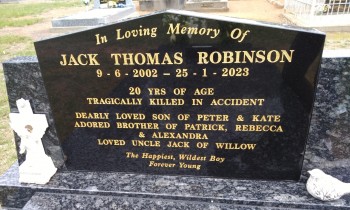 Jack Thomas ROBINSON - Moorngag Cemetery