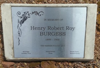 Henry Robert Roy BURGESS - Moorngag Cemetery