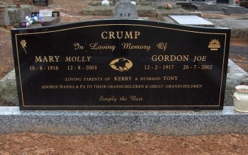 Gordon Joe (Henry) CRUMP - Moorngag Cemetery