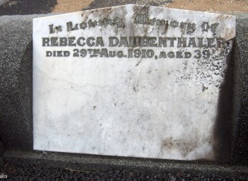 Rebecca DAUBENTHALER - Moorngag Cemetery