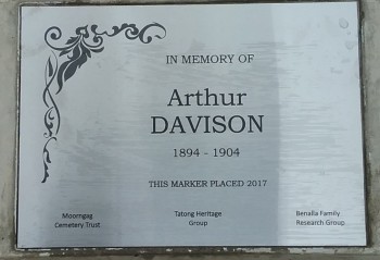 Arthur DAVIDSON - Moorngag Cemetery