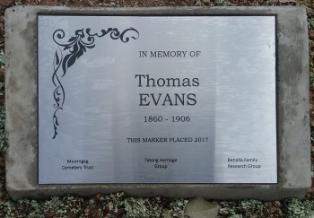 Thomas EVANS - Moorngag Cemetery