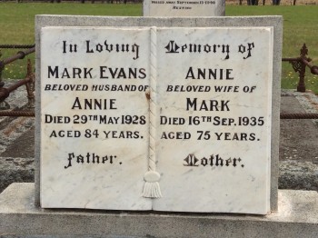 Mark EVANS - Moorngag Cemetery