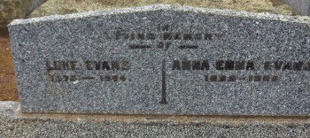 Luke EVANS - Moorngag Cemetery