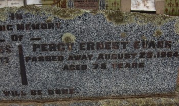 Percy Ernest EVANS - Moorngag Cemetery