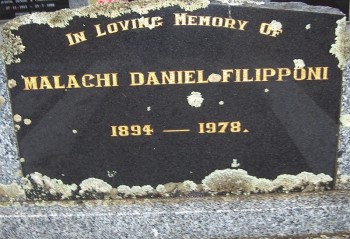 Malachi Daniel FILIPPONI - Moorngag Cemetery