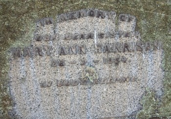 Mary Ann HARRISON - Moorngag Cemetery