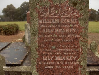 Lily HEANEY - Moorngag Cemetery