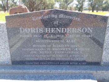 Dorothy Josephine (Doris) HENDERSON - Moorngag Cemetery