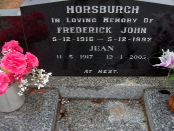 Frederick John HORSBURGH - Moorngag Cemetery