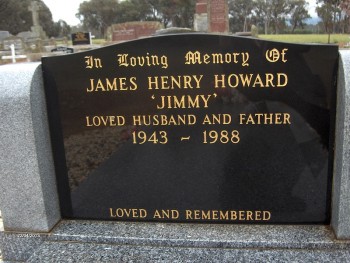 James Henry HOWARD - Moorngag Cemetery