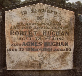 Agnes HUGHAN - Moorngag Cemetery