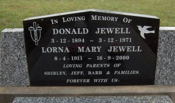 Donald JEWELL - Moorngag Cemetery