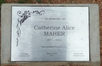 Mrs M (Catherine Alice) MAHER - Moorngag Cemetery