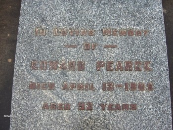 Edward PEARCE - Moorngag Cemetery