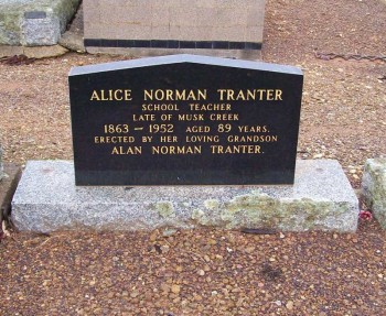 Alice Norman TRANTER - Moorngag Cemetery