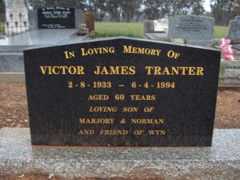 Victor James TRANTER - Moorngag Cemetery