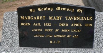 Margaret Mary TAVENDALE - Winton Cemetery