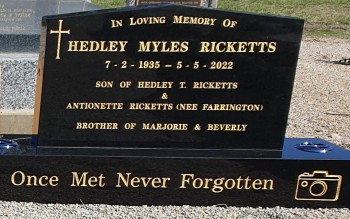 Hedley Myles RICKETTS - Winton Cemetery