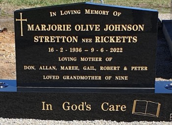 Marjorie Olive JOHNSON - Winton Cemetery