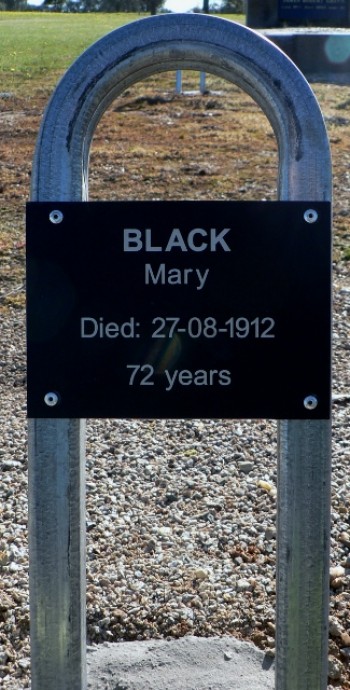 Mary BLACK - Winton Cemetery