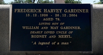 Frederick Harvey GARDINER - Winton Cemetery