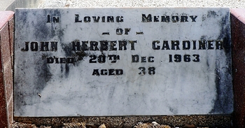 John Herbert GARDINER - Winton Cemetery