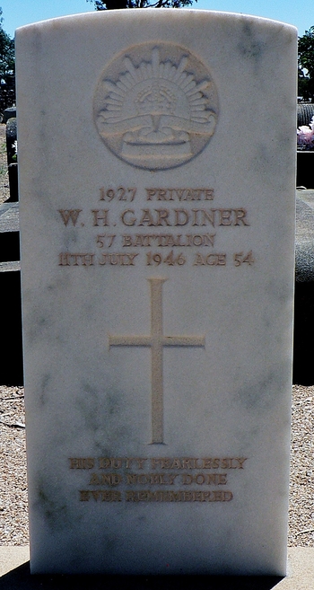 William Henry GARDINER - Winton Cemetery