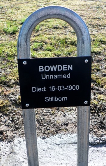 Baby BOWDEN - Winton Cemetery