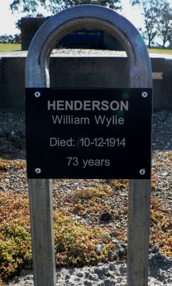 William Wylie HENDERSON - Winton Cemetery