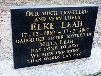 Elke LEAH - Winton Cemetery
