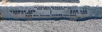 Agnes Ann LEE - Winton Cemetery