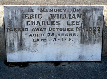 Eric William Charles LEE - Winton Cemetery