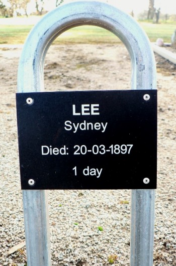 Sydney LEE - Winton Cemetery