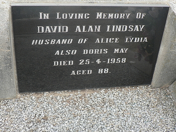 David Alan LINDSAY - Winton Cemetery
