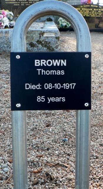 Thomas BROWN - Winton Cemetery