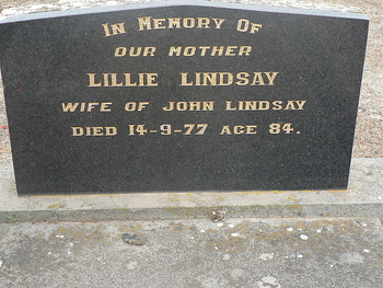Lillie LINDSAY - Winton Cemetery