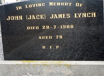 John (Jack) James LYNCH - Winton Cemetery