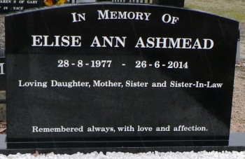 Elise Ann ASHMEAD - Winton Cemetery