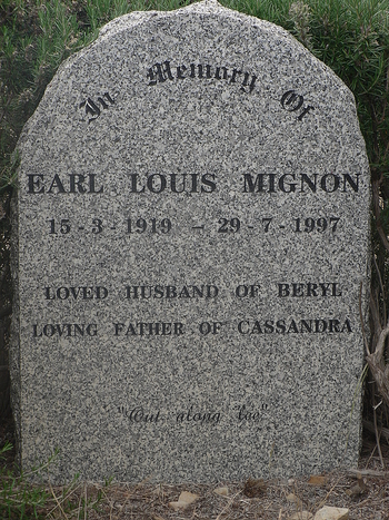 Earl Louis MIGNON - Winton Cemetery