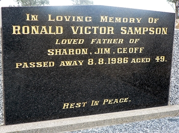 Ronald Victor SAMPSON - Winton Cemetery