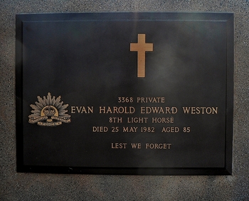 Evan Harold WESTON - Winton Cemetery
