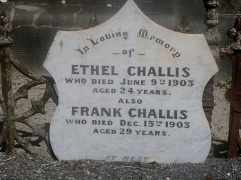 Francis (Frank) CHALLIS - Winton Cemetery