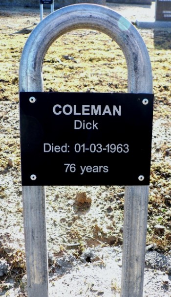 Dick COLEMAN - Winton Cemetery
