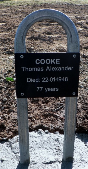 Thomas Alexander COOKE - Winton Cemetery