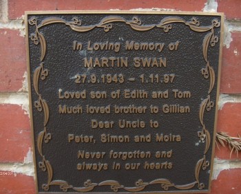 Martin SWAN - Moorngag Cemetery