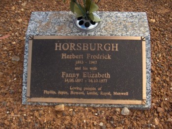 Fanny Elizabeth HORSBURGH - Moorngag Cemetery