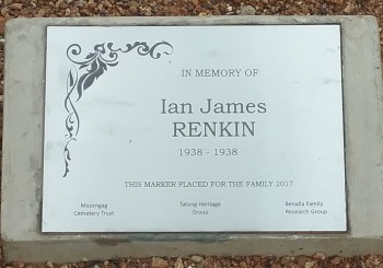 Ian James RENKIN - Moorngag Cemetery